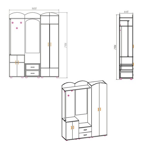 Прихожая Компанит Екатерина