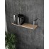 Полка XS 28 Moreli Black|white 800 квадрат