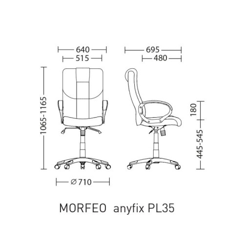 Офисное кресло MORFEO Anyfix PL35 Nowy Styl