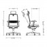 Офисное кресло FRAME R HR black ST PL70 Nowy Styl
