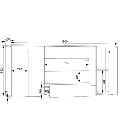 Комод Trend 1900 FlashNika
