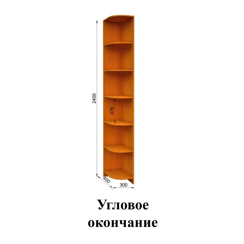 Угловой шкаф-купе FlashNika Эконом-32 1200x1200x2400 ДСП