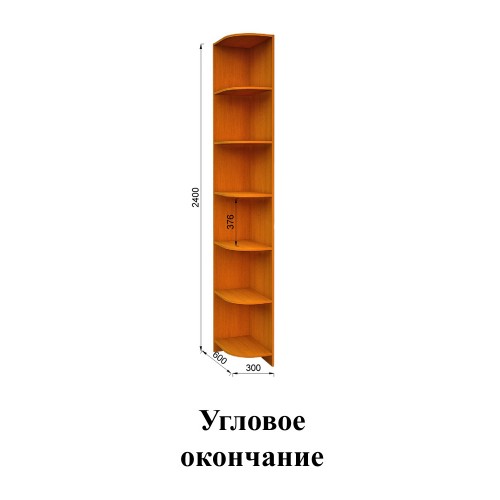 Угловой шкаф-купе FlashNika Эконом-34 1300x1300x2400 ДСП
