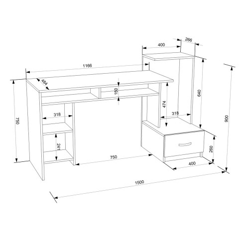 Компьютерный стол FlashNika LEGA 12