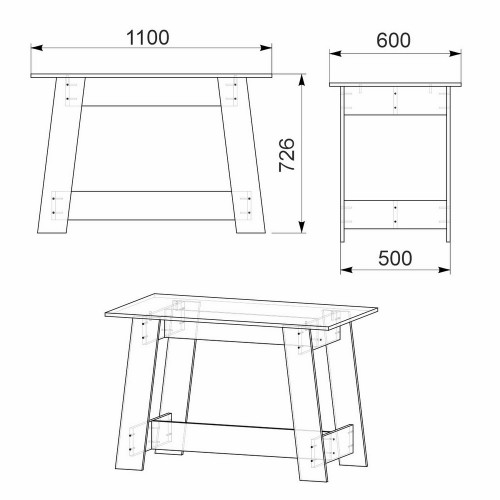 Кухонный стол КС-11 Компанит