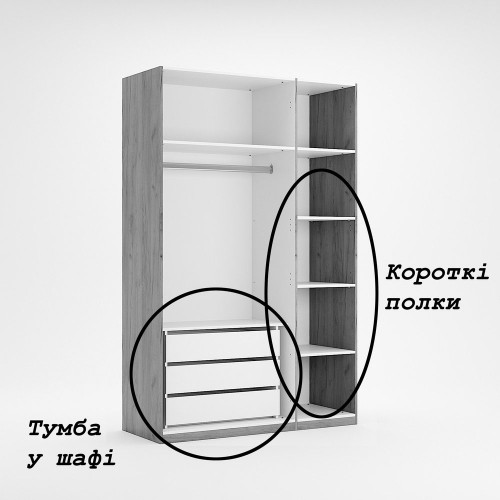 Шкаф Miromark Тедди 3Д с зеркалом