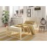 Односпальне ліжко на дерев'яних ногах Нарцис міні Tenero
