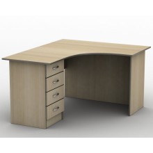 Письменный угловой стол СПУ-4 160x120 Бюджет ТИСА-мебель