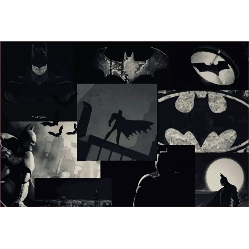 Геймерський стіл з фотодруком Dark Knight Zeus