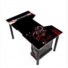 Геймерский стол с фотопечатью Venom Zeus