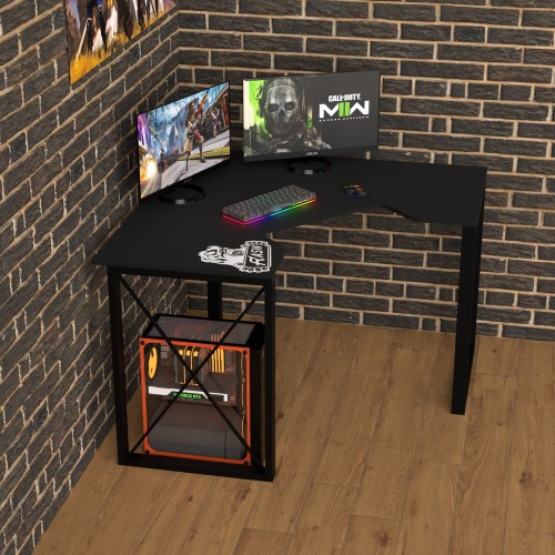 Геймерський кутовий стіл Rasin Loft-20