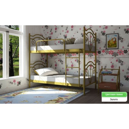 Двоярусне ліжко ліжко Діана Метал-дизайн