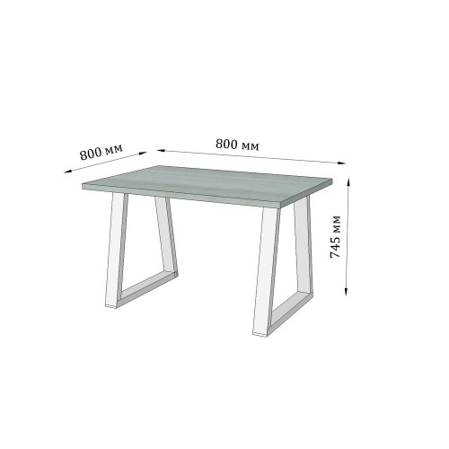 Стол обеденный Бинго Оверлайт 80х80 Металл-дизайн