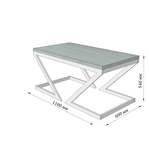 Журнальний стіл Зетта Метал-дизайн