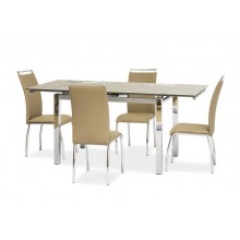 Стіл розкладний GD-017 110 (170) x74 темний беж Signal-k