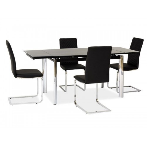 Стіл розкладний GD-020 120 (180) x80 чорний Signal-k