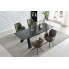 Стіл Arnold Ceramic 180(240)x90 Wic dark grey мат/чорний каркас Signal-k