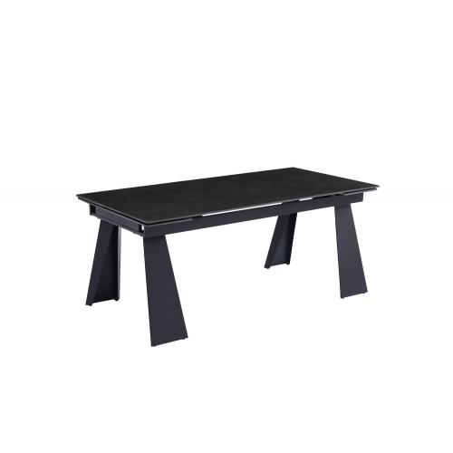 Стіл Arnold Ceramic 180(240)x90 Wic dark grey мат/чорний каркас Signal-k