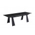 Стіл Arnold Ceramic 180(240)x90 Wic dark grey мат/чорний каркас Signal-k