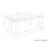 Стіл Arnold Ceramic 180(240)x90 Wic dark grey мат/чорний каркас Signal-k