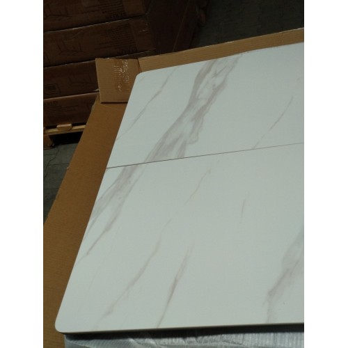 Стіл Berlin Ceramic 111(140)x75 білий глянець Signal-k