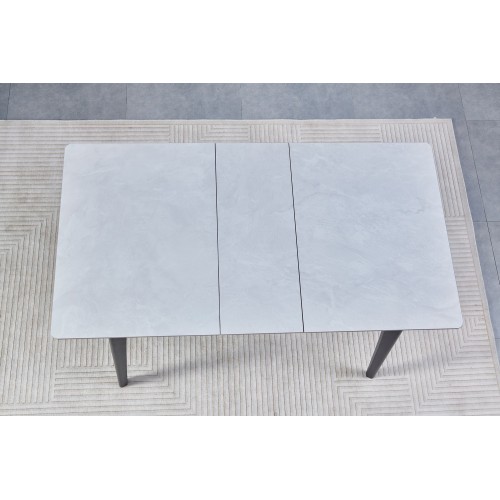 Стіл Berlin Ceramic 111(140)x75 сірий глянець Signal-k