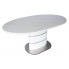 Стол Sanremo Ceramic 160(200)x90 белый эффект мрамора/белый глянец Signal-k